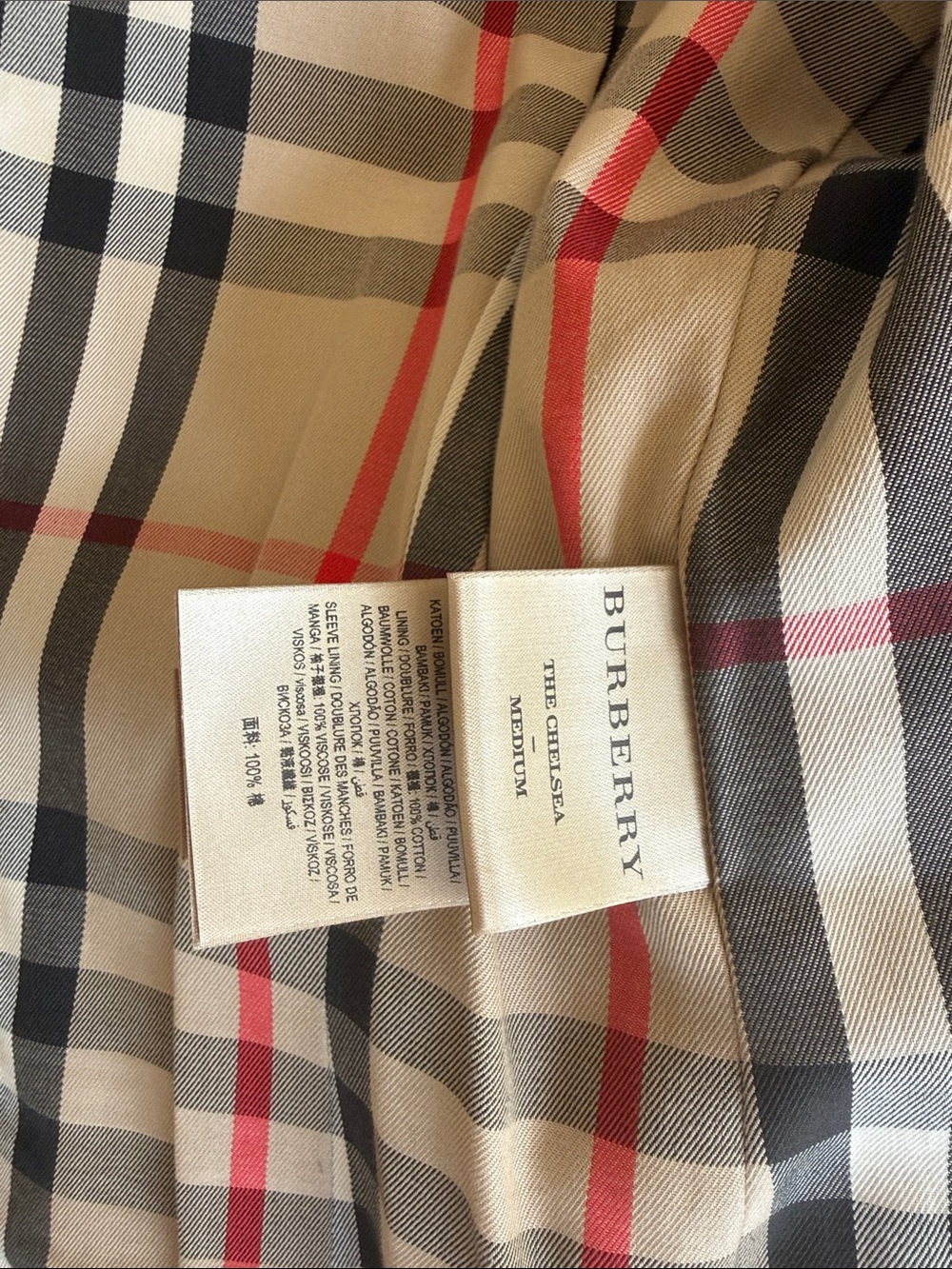 Burberry Beige Double-Breasted Trench Coat - Picture 5 of 9